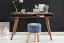 Design Schreibtisch aus Sheesham Massivholz, Farbe: Sheesham / Schwarz - Abmessungen: 75 x 60 x 117 cm (H x B x T), Handgefertigt