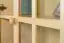 Bücherschrank, Vitrine - Kiefer Massivholz, Farbe: Natur, 80 cm breit