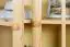 Bücherschrank, Vitrine - Kiefer Massivholz, Farbe: Natur, 80 cm breit