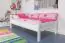 Kinderbett / Jugendbett "Easy Premium Line" K1/2n, Buche Vollholz massiv weiß lackiert - Maße: 90 x 200 cm