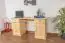 Schreibtisch Massivholz 004 - 74 x 136 x 55 cm (H x B x T)