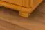 Massivholz-Kleiderschrank Kiefer, Farbe: Erle 190x120x60 cm