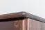 Massivholz-Kleiderschrank Kiefer, Farbe: Nuss 190x120x60 cm