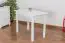 Tisch Kiefer massiv Vollholz weiß lackiert Junco 227B (eckig) - Abmessung 60 x 100 cm