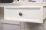 Schreibtisch Gyronde 31, Kiefer massiv Vollholz, weiß lackiert - 77 x 130 x 53 cm (H x B x T)