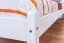 Kinderbett / Jugendbett Kiefer massiv Vollholz weiß 86, inkl. Lattenrost - 100 x 200 cm (B x L) 