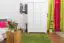 Dielenschrank Landhaus, Farbe: Weiß 190x120x60 cm