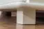 Massivholz-Kleiderschrank Kiefer, Farbe: Weiß 190x120x60 cm