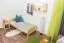 Kinderbett / Jugendbett Kiefer massiv Vollholz natur 88, inkl. Lattenrost - Liegefläche 90 x 200 cm