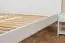 Jugendbett Kiefer massiv Vollholz weiß 81, inkl. Lattenrost - Abmessung 180 x 200 cm