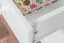 Schreibtisch Kiefer massiv Vollholz weiß lackiert Junco 187 - Abmessung 75 x 140 x 55 cm