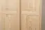 Kleiderschrank Massivholz natur 014 - Abmessung 190 x 80 x 60 cm (H x B x T)