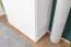 Massivholz-Schrank Kiefer, Farbe: Weiß 190x133x60 cm
