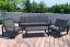Gartenstuhl Madrid aus Aluminium - Farbe: anthrazit, Tiefe: 780 mm, Breite: 2250 mm, Höhe: 700 mm, Sitzhöhe: 330 mm
