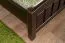 Modernes stabiles Doppelbett Eiche Massivholz Pirol 90, Walnussfarben, Matratzenmaße 180 x 200 cm, langlebig und stabil, hochwertig verarbeitet