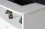 TV-Unterschrank Kiefer massiv Vollholz weiß lackiert Junco 200 - Abmessung 46 x 72 x 44 cm