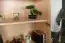 Wohnzimmerschrank, Vitrine, 84 cm breit, Kiefernholz massiv, Farbe: Natur