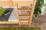 Stockbett 90 x 190 cm für Erwachsene "Easy Premium Line" K17/n, Buche Massivholz Natur lackiert, teilbar