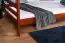 Etagenbett / Stockbett 140 x 200 cm "Easy Premium Line" K24/n, Kopf- und Fußteil gerade, Buche Massivholz Kirschfarben lackiert, teilbar
