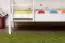 Weißes Etagenbett mit Rutsche 90 x 200 cm, Buche Massivholz Weiß lackiert, teilbar in zwei Einzelbetten, "Easy Premium Line" K25/n