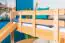 Etagenbett mit Rutsche 90 x 190 cm, Buche Massivholz Natur lackiert, umbaubar in zwei Einzelbetten, "Easy Premium Line" K26/n