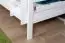 Weißes Stockbett mit Rutsche 80 x 200 cm, Buche Massivholz Weiß lackiert, umbaubar in zwei Einzelbetten, "Easy Premium Line" K26/n