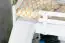Weißes Hochbett mit Rutsche 80 x 190 cm, Buche Massivholz Weiß lackiert, teilbar in zwei Einzelbetten, "Easy Premium Line" K29/n