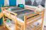 Großes Stockbett mit Rutsche 140 x 200 cm, Buche Massivholz Natur lackiert, teilbar in zwei Einzelbetten, "Easy Premium Line" K32/n