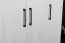 Drehtürenschrank / Kleiderschrank Sidonia 01, Farbe: Eiche Weiß - 200 x 123 x 53 cm (H x B x T)
