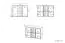 Kommode Mochis 14, Farbe: Sonoma Eiche hell inklusive 3 Farbeinsätzen - Abmessungen: 85 x 120 x 34 cm (H x B x T), mit 2 Türen, 4 Schubladen und 4 Fächern