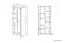 Vitrine Mesquite 02, Farbe: Sonoma Eiche hell / Sonoma Eiche Trüffel - Abmessungen: 199 x 85 x 40 cm (H x B x T), mit 3 Türen und 10 Fächern