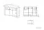 Kommode Mesquite 10, Farbe: Sonoma Eiche hell / Sonoma Eiche Trüffel - Abmessungen: 91 x 138 x 40 cm (H x B x T), mit 3 Türen, 3 Schubladen und 6 Fächern
