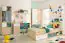 Kinderbett / Jugendbett Modave 12, Farbe: Eiche / Weiß / Grau - Liegefläche: 120 x 200 cm (B x L)