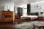 Easy Möbel Schlafzimmer Komplett - Set L Lopar, 6-teilig, teilmassiv, Farbe: Nuss / Schwarz Abbildung