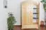 Landhaus-Stil Kiefer-Kleiderschrank massiv Natur 224x133x60 cm Abbildung