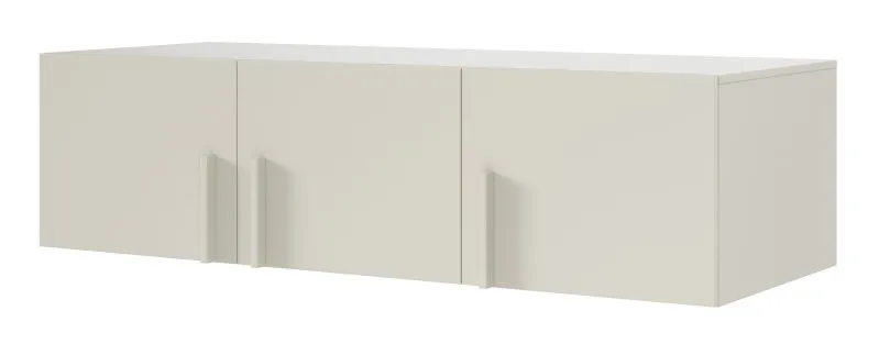 Schrankaufsatz für Kleiderschrank Edegem 02 | Farbe: Kaschmir | 3 Türen | 2 Fächer | ABS-Kanten | 150 x 61 x 40 cm