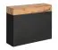 Moderner Hängeschrank mit einer Schublade Pollestad 23, Farbe: Eiche Wotan / Schwarz, zwei Kippfächer, Maße: 80 x 100 x 30 cm, zwei Fächer