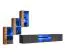 Wohnwand mit Push-to-open Funktion Volleberg 31, Farbe: Eiche Wotan / Grau - Abmessungen: 120 x 210 x 40 cm (H x B x T), mit genügend Stauraum