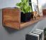 Wandregal aus Sheesham Massivholz, Farbe: Sheesham - Abmessungen: 15 x 120 x 20 cm (H x B x T)