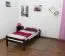 Einzelbett "Easy Premium Line" K1/1n, Buche Vollholz massiv Schokobraun - Maße: 90 x 200 cm
