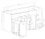 Hochbett / Kinderbett / Funktionsbett, mit ausziehbarem Schreibtisch und Treppe Rechts, Jura 75, Weiß / Türkis, Liegefläche: 90 x 200 cm, Kleiderschrank