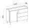 Wohnzimmer Set D | 3-teilig | Farbe: Kaschmir / Alba-Walnuss | Push-to-open Funktion | Beine aus Metall | 1 Regal | 1 langes Sideboard | 1 kurzes Sideboard