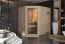 Sauna "Hanko" SET mit Klarglastür & Ofen externe Steuerung easy 9 KW - 196 x 170 x 198 cm (B x T x H)