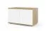 Schlichter Schuhschrank Jaralillo 03, zwei Türen, Farbe: Eiche Artisan / Weiß, Push-to-open Funktion, vier Fächer, Maße: 42 x 70 x 40 cm