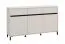 Kommode | 3 Drehtüren | 1,5 m breit | Farbe: Kaschmir | 3 Schubladen | Maße: 157 x 40 x 90 cm | Sideboard | ABS-Kanten | 6 Fächer | Beine: Schwarz