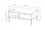 Moderner Couchtisch mit zwei Schubladen Raoued 08, Farbe: Anthrazit - Abmessungen: 44 x 97 x 60 cm (H x B x T)