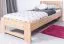 Kinderbett / Jugendbett Buche massiv Vollholz natur 111C, inkl. Lattenrost - 200 x 100 cm (L x B)