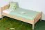 Kinderbett / Jugendbett Buche massiv Vollholz natur 113C, inkl. Lattenrost - 100 x 200 cm (B x L)