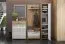 Kommode Gataivai 16, Farbe: Beige Hochglanz / Walnuss - 99 x 78 x 36 cm (H x B x T)
