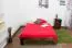 Kinderbett / Jugendbett Kiefer Vollholz massiv Nussfarben A10, inkl. Lattenrost - Abmessung 120 x 200 cm